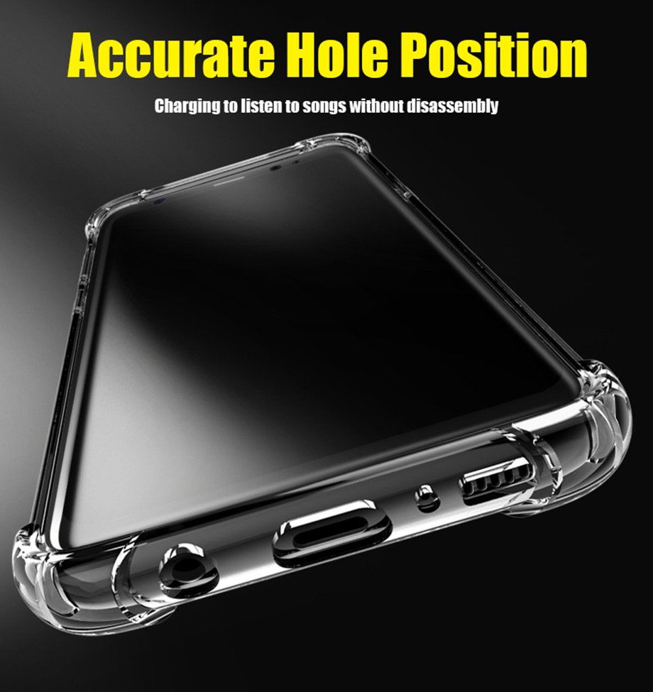 Shockproof Clear Soft Silicone Case For Samsung Galaxy S20 S21 S22 Ultra FE S8 S9 S10 Plus Note 9 10 20 A50 A51 A70 A71 A53 Case