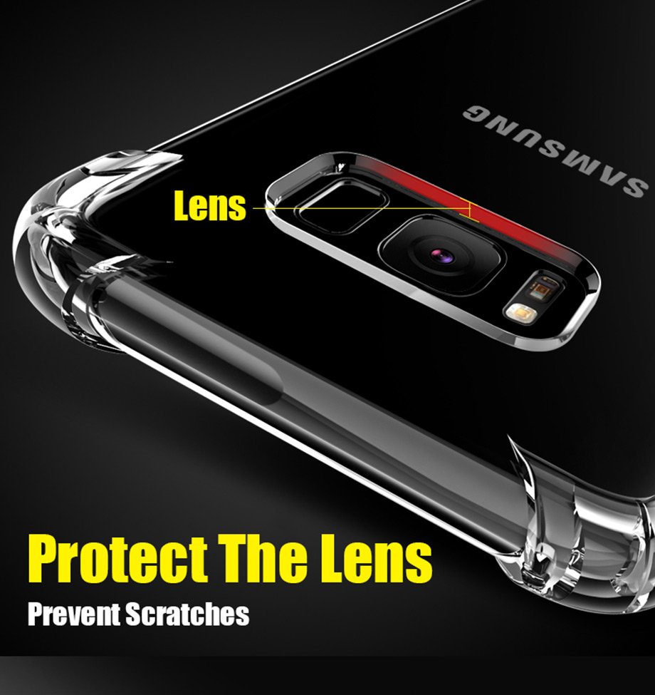Shockproof Clear Soft Silicone Case For Samsung Galaxy S20 S21 S22 Ultra FE S8 S9 S10 Plus Note 9 10 20 A50 A51 A70 A71 A53 Case