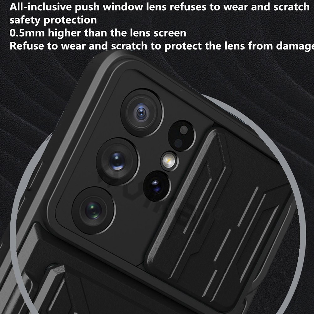 For Samsung S22 S21 Ultra Plus Case Slide Stand Kickstand Ring Camera Military Grade Card Slot Galaxy Note 20 A13 A32 A73 A52 72 For Samsung S22 S21 Ultra Plus Case Slide Stand Kickstand Ring Camera Military Grade Card Slot Galaxy Note 20 A13 A32 A73 A52 72