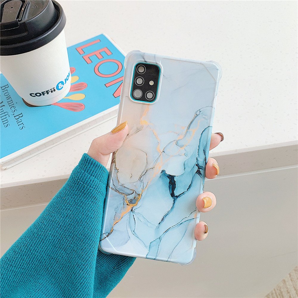 Luxury Marble Case For Samsung Galaxy S20 FE Note 20 Ultra A51 A71 S10 Note 10 Plus A50 A10 A20 S21 S22 Silicon Shockproof Cover