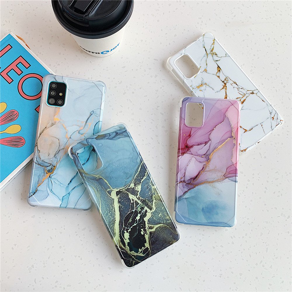 Luxury Marble Case For Samsung Galaxy S20 FE Note 20 Ultra A51 A71 S10 Note 10 Plus A50 A10 A20 S21 S22 Silicon Shockproof Cover