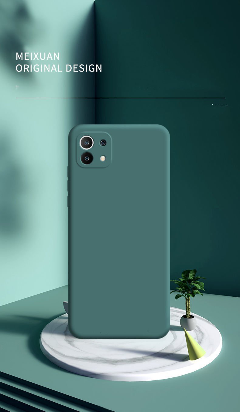 For Mi 11 Lite Cover Case for Xiaomi 12 Mi 11 Lite 11T 10T Poco F3 X4 GT Redmi Note 11 10 9 Pro Original Liquid Silicone Case