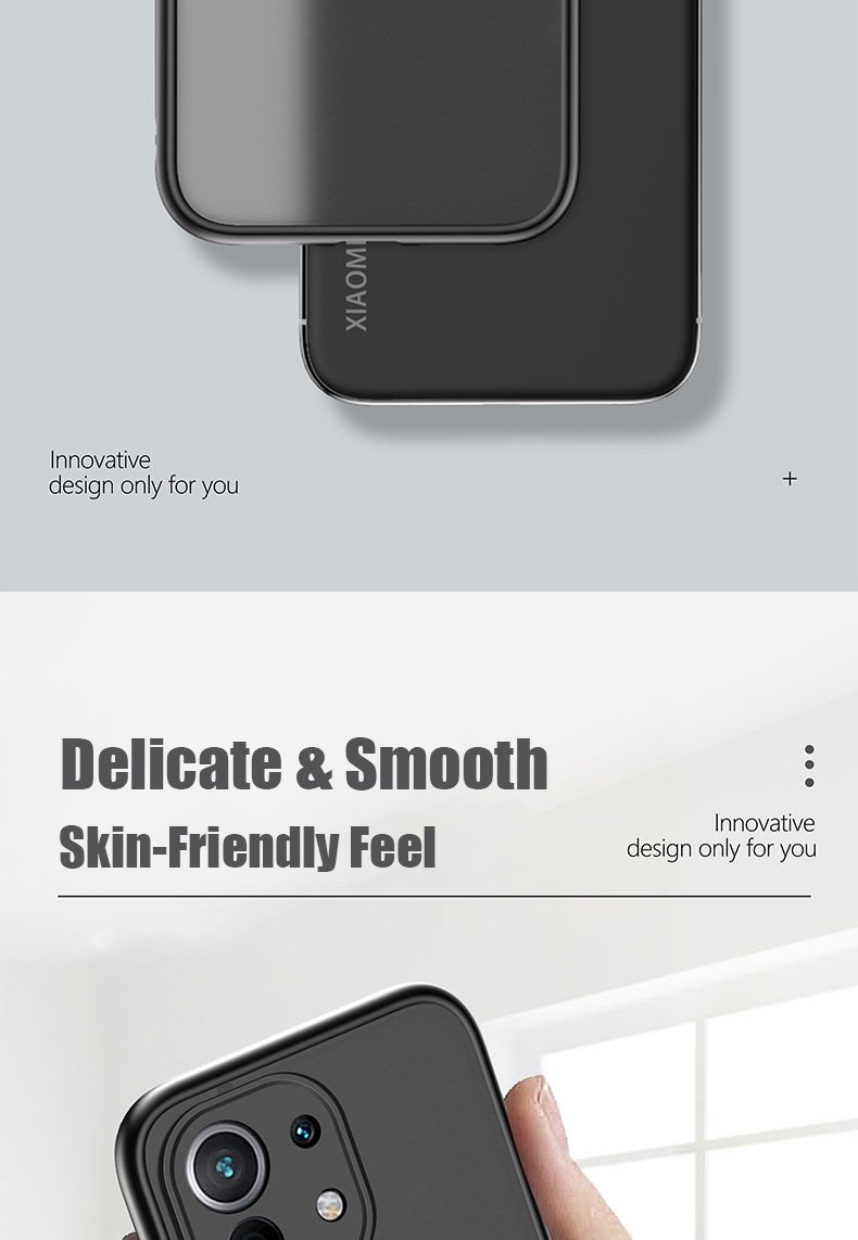 Shockproof Matte Case For Xiaomi Mi 11 Lite 5G NE 9s 9T 10s Poco X3 K50 Redmi Note 10 9 8 12 11T Pro Lens Protection Clear Cover