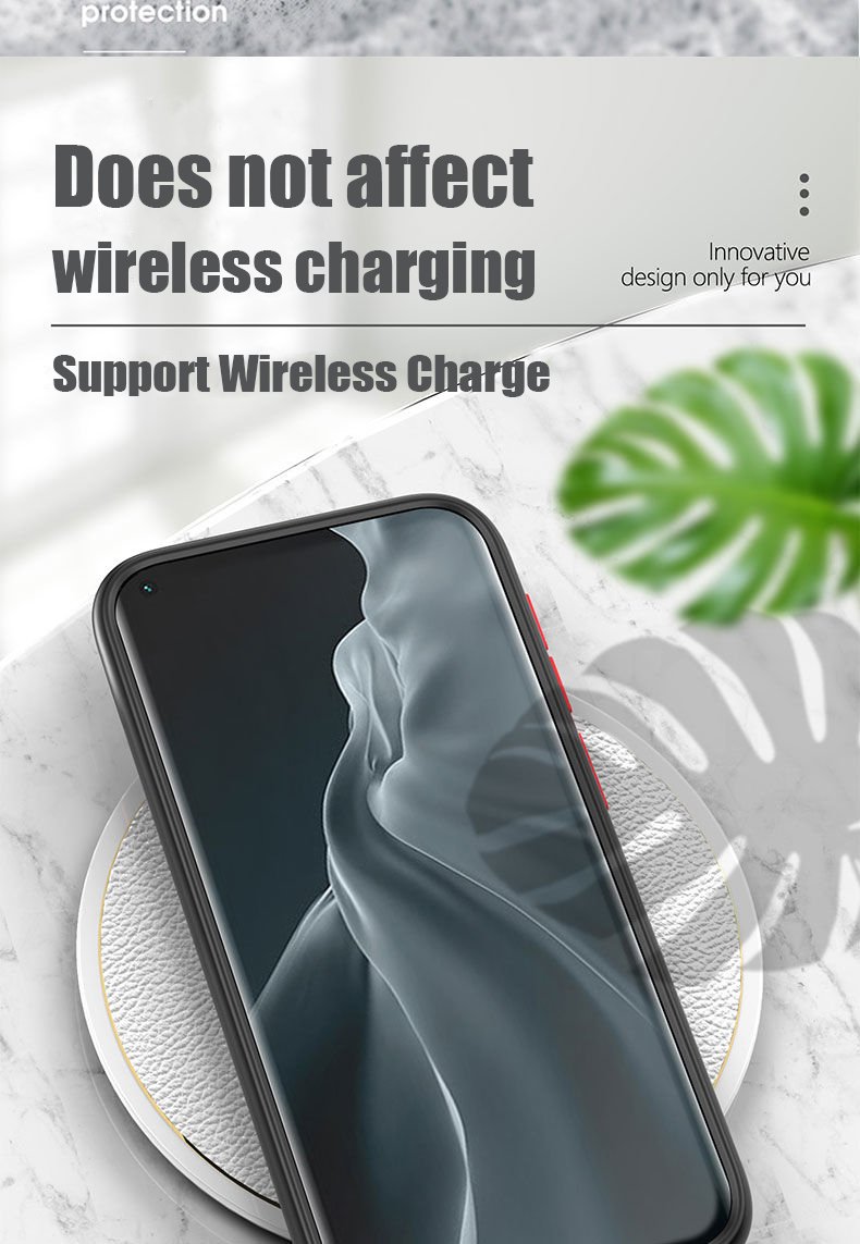 Shockproof Matte Case For Xiaomi Mi 11 Lite 5G NE 9s 9T 10s Poco X3 K50 Redmi Note 10 9 8 12 11T Pro Lens Protection Clear Cover