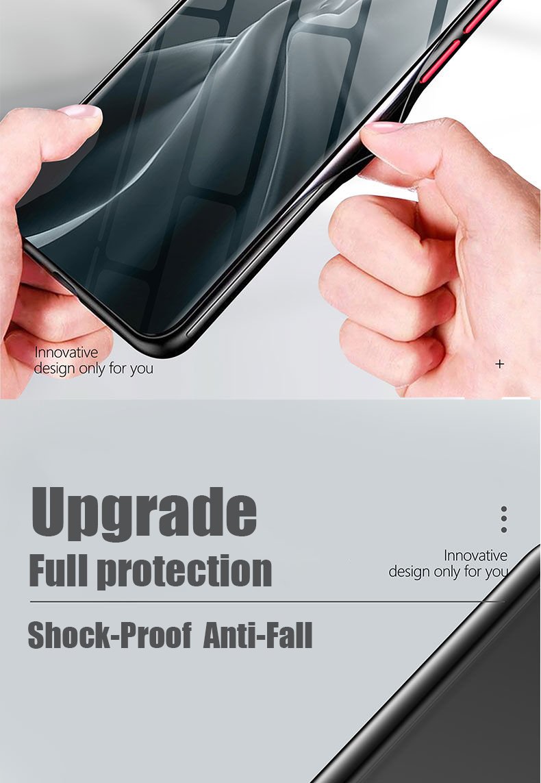 Shockproof Matte Case For Xiaomi Mi 11 Lite 5G NE 9s 9T 10s Poco X3 K50 Redmi Note 10 9 8 12 11T Pro Lens Protection Clear Cover
