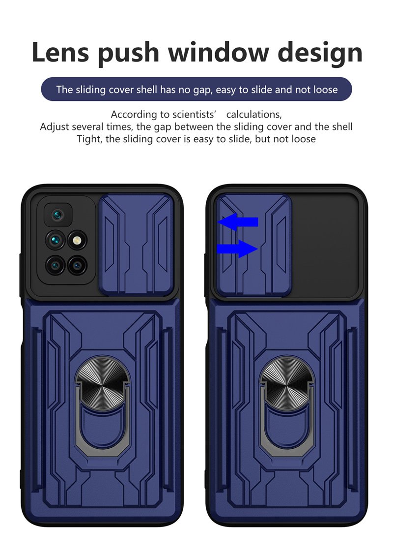 Shockproof Armor Case For Xiaomi Redmi 10 10C 9T Note 11 11S 8 9 9s Mi 11T 12 POCO X3 X4 Pro F3 Magnetic Holder Card Slot Cover