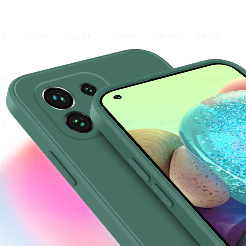 For Xiaomi 11 Lite 5G NE Case Liquid Square Silicone Case For Xiaomi 11T 11 12X 12 Lite 5G NE Cover Redmi Note 11 Global Note11S