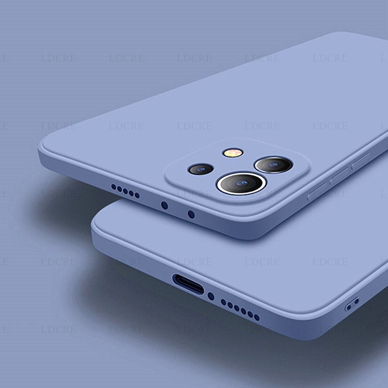 For Xiaomi 11 Lite 5G NE Case Liquid Square Silicone Case For Xiaomi 11T 11 12X 12 Lite 5G NE Cover Redmi Note 11 Global Note11S