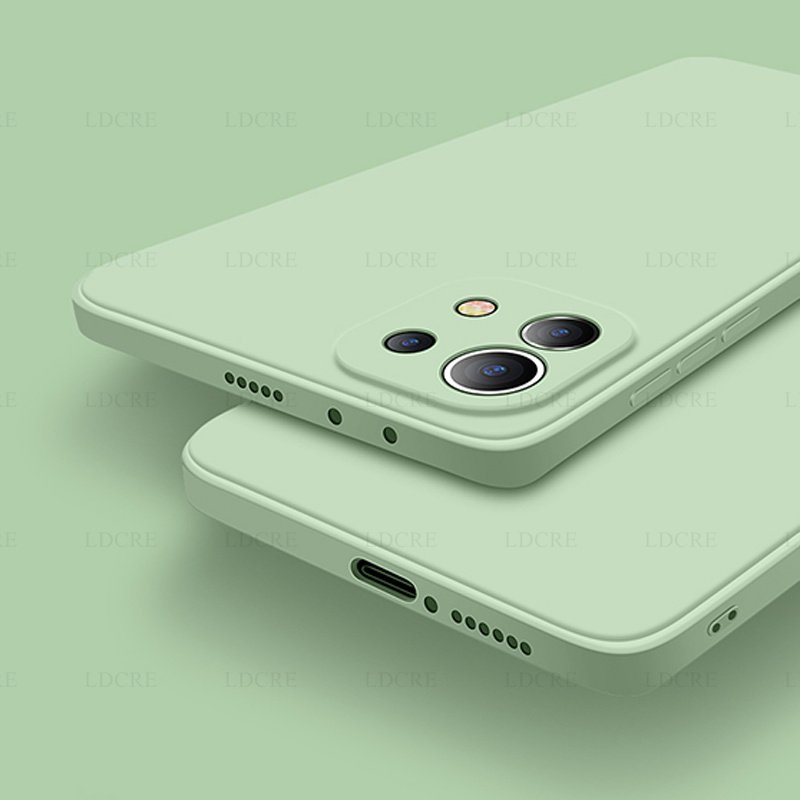 For Xiaomi 11 Lite 5G NE Case Liquid Square Silicone Case For Xiaomi 11T 11 12X 12 Lite 5G NE Cover Redmi Note 11 Global Note11S