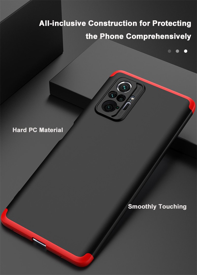 3 IN 1 Case For Xiaomi Redmi Note 10 Pro 360 Full Protection Shockprrof Cover For Redmi Note 10 Pro 10PRO 11 Mi 12 12X 11 Lite