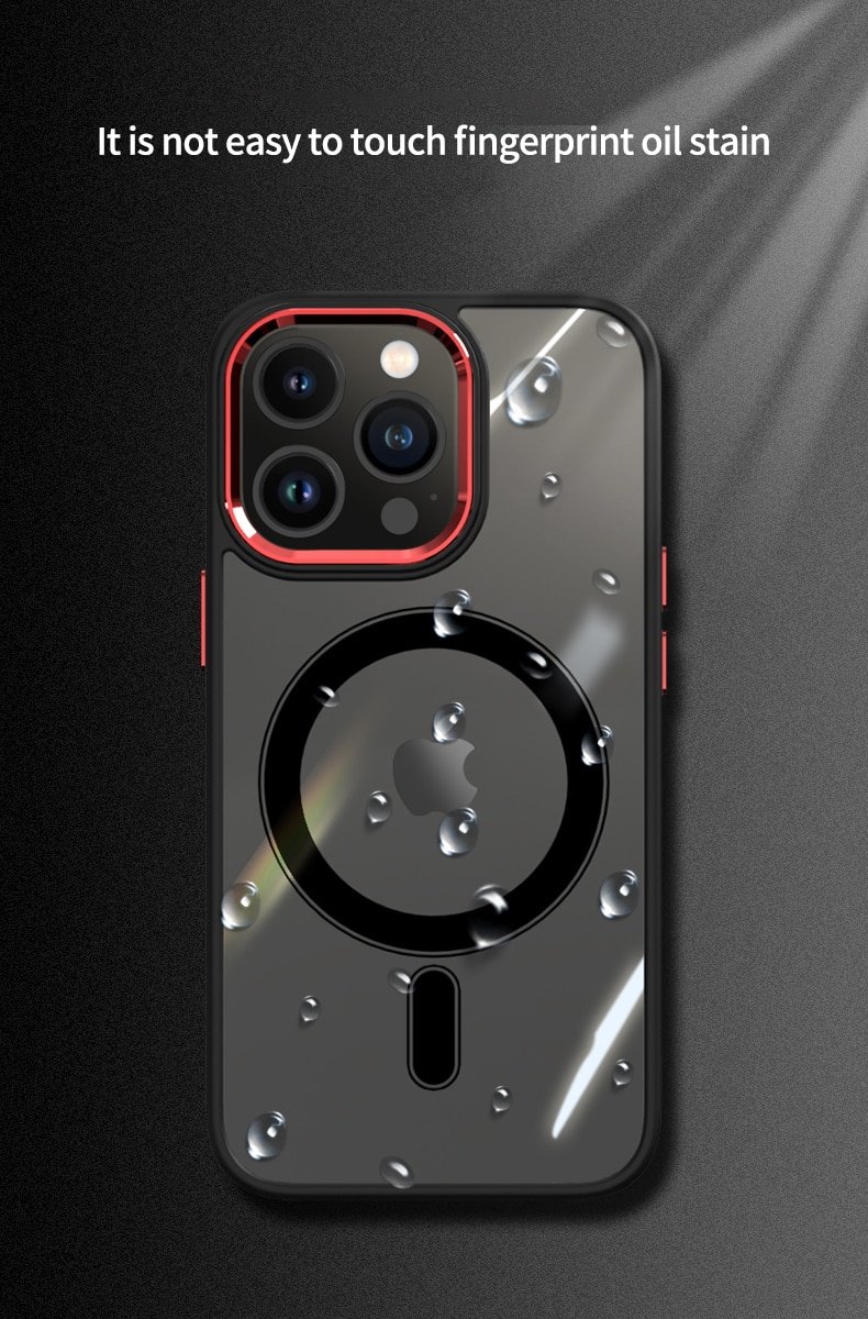 Luxury Clear HD Phone Case For iPhone 14 13 12 11 Pro Max Funda Magnetic Magsafe Wireless Charging Shockproof Hybrid Armor Cover