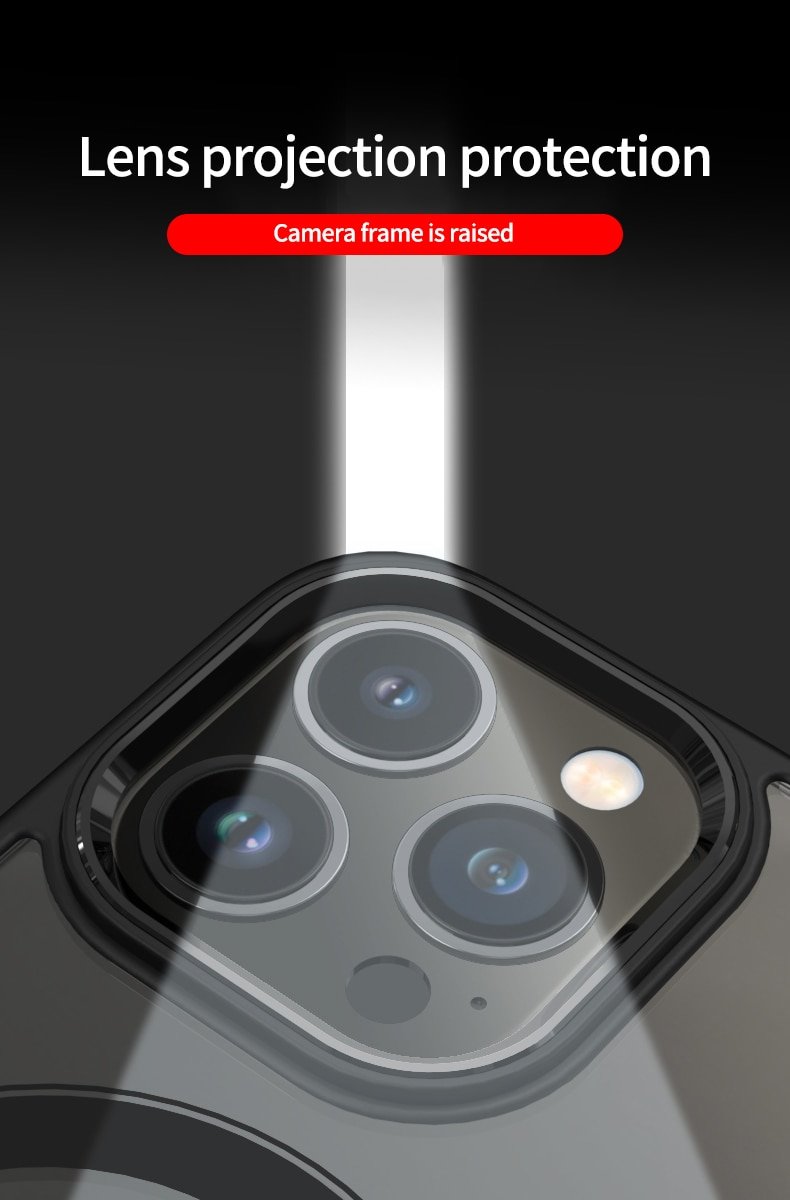 Luxury Clear HD Phone Case For iPhone 14 13 12 11 Pro Max Funda Magnetic Magsafe Wireless Charging Shockproof Hybrid Armor Cover