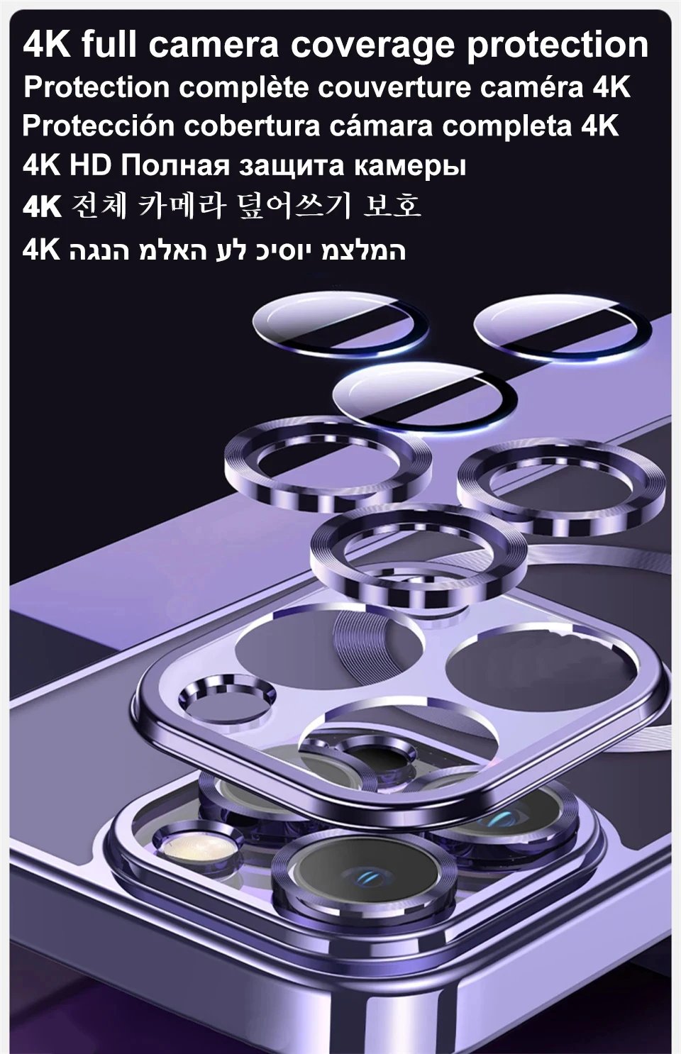 Original Wireless Magnet Plating Cover For Magsafe Case Samsung Galaxy S21 S23 Fe S22 Plus S24 Ultra 4K Glas Full Camera Protect