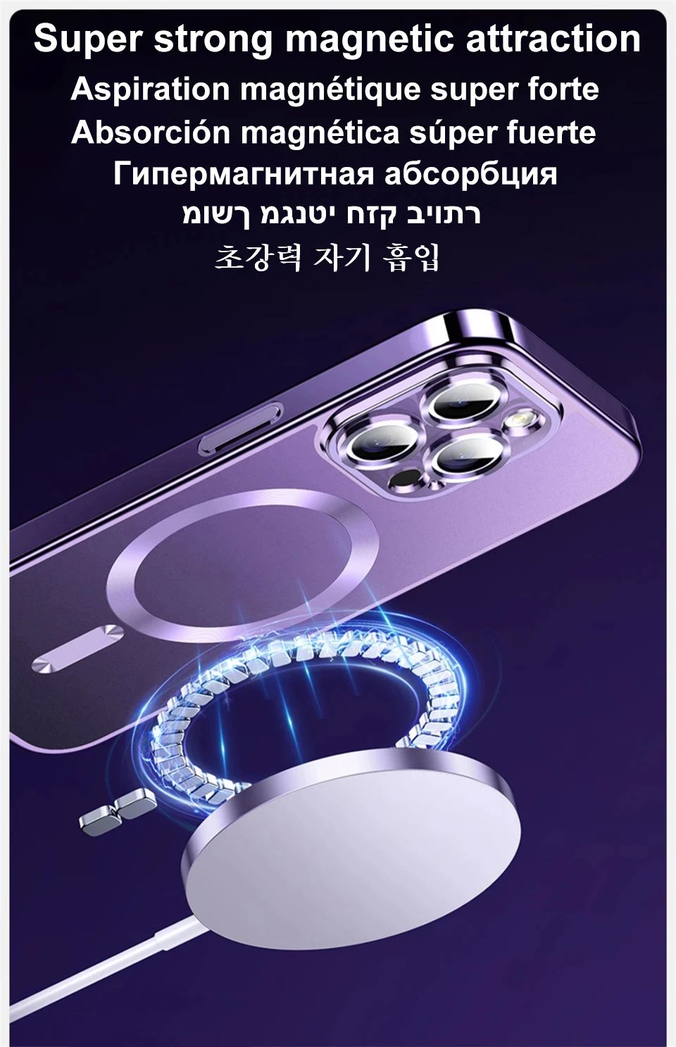 Original Wireless Magnet Plating Cover For Magsafe Case Samsung Galaxy S21 S23 Fe S22 Plus S24 Ultra 4K Glas Full Camera Protect