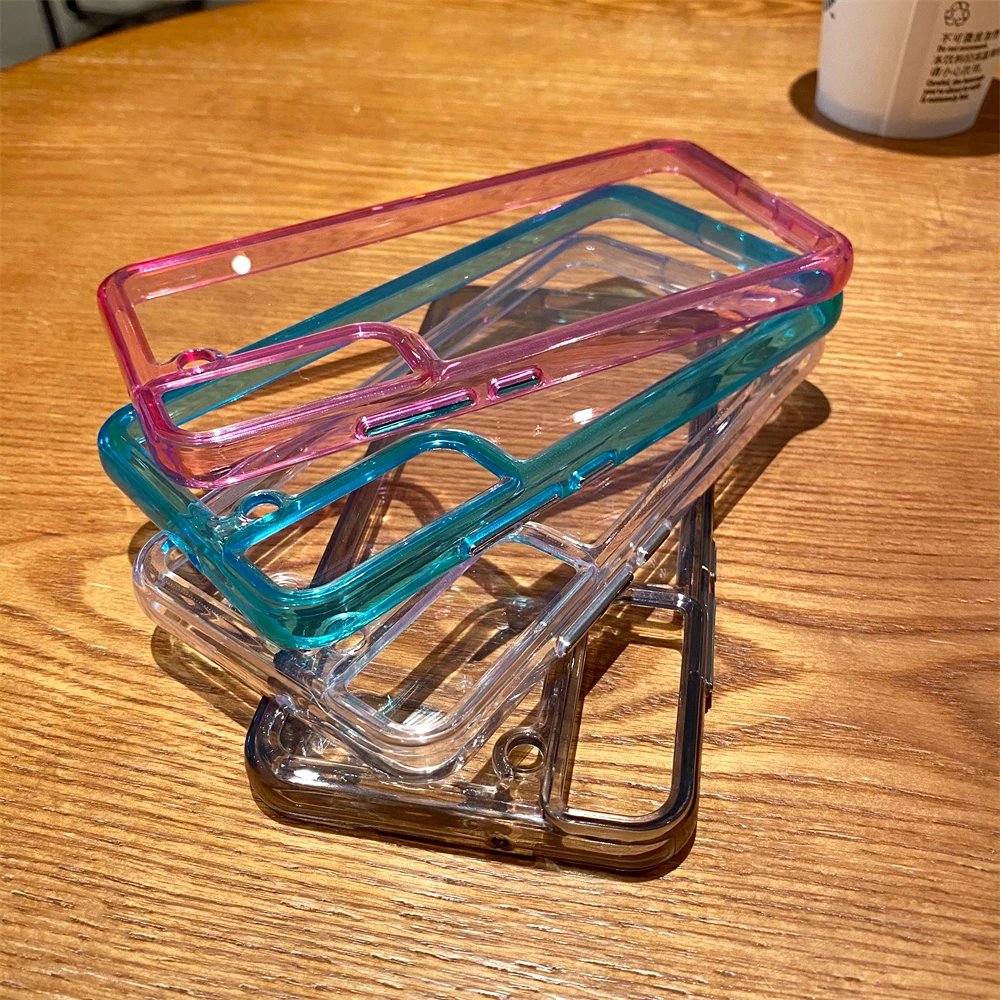 Luxury Transparent Shockproof Case for Samsung S24 S23 S22 S21 FE Plus Ultra 5G A12 A32 A52 A72 4G A33 A53 A73 A13 Crystal Cover