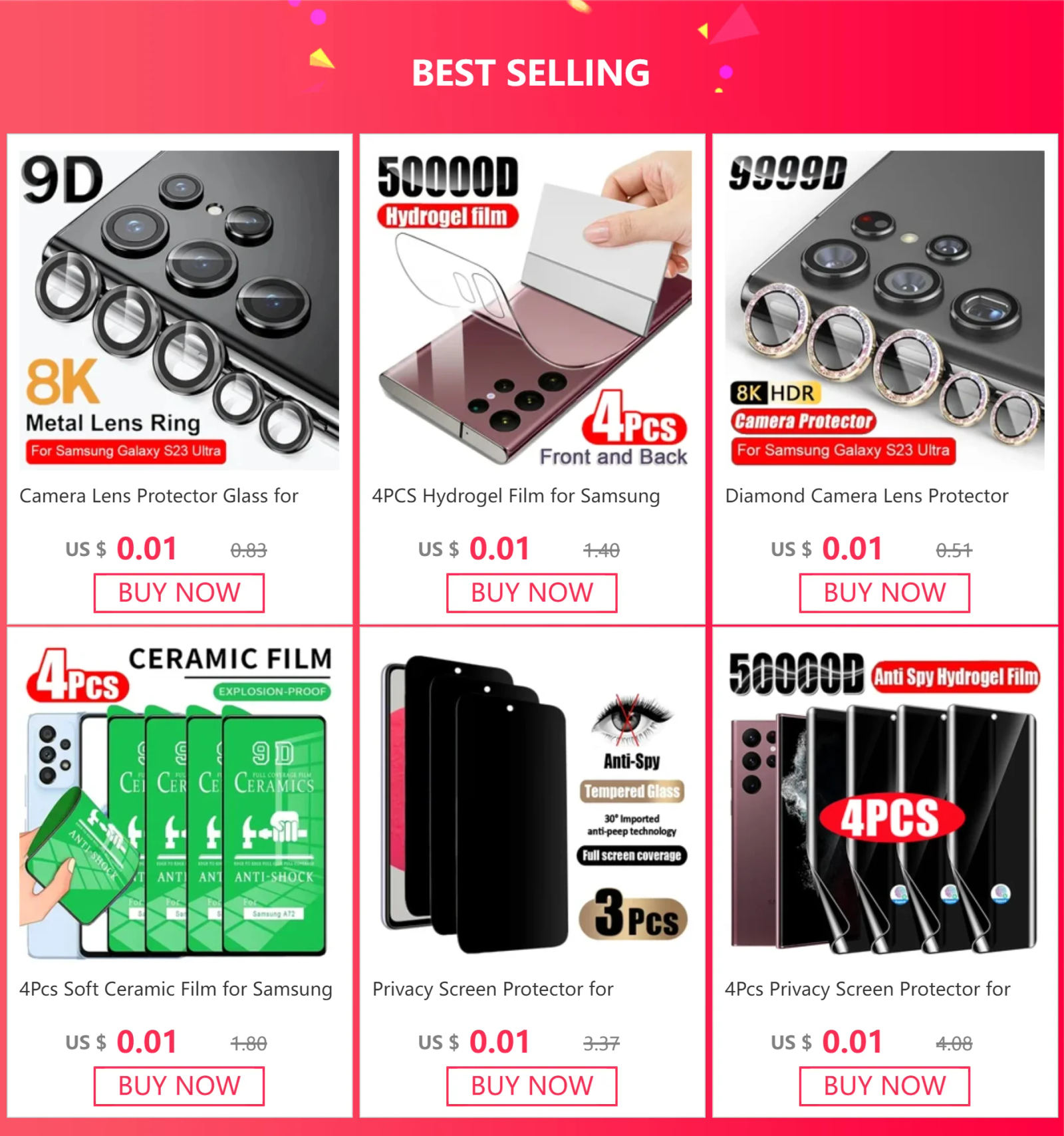 4PCS Hydrogel Film for Samsung S22 S21 S23 Ultra S24 S9 Plus S20 FE Screen Protector for Galaxy Note 20Ultra Back Film Not-Glass