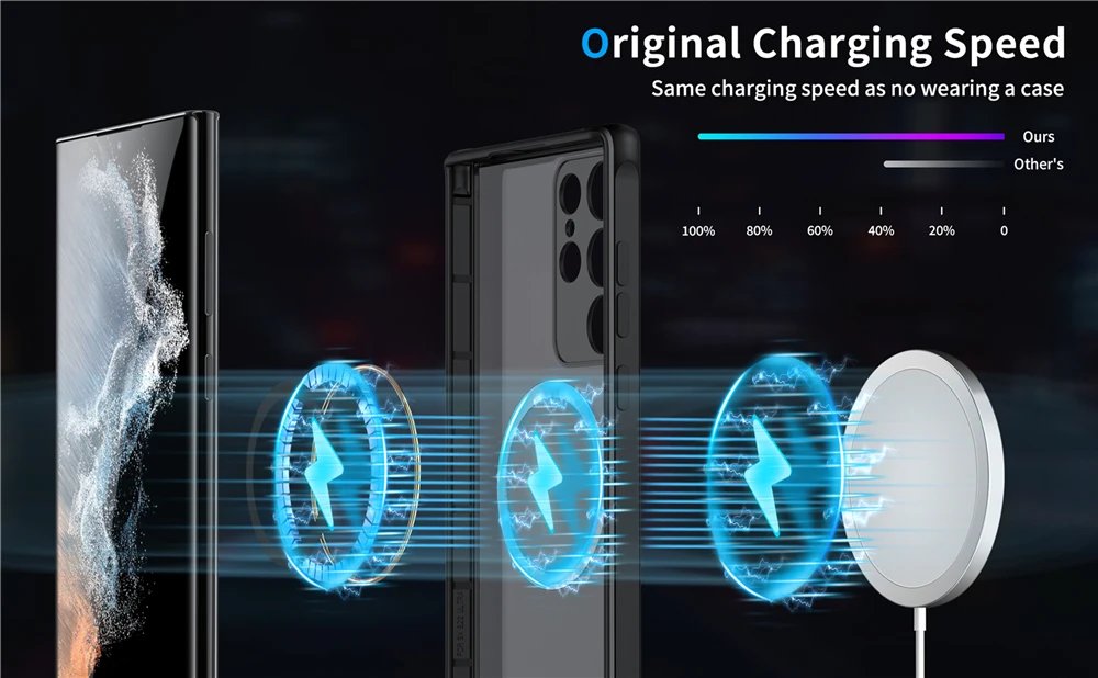 Magsafe Shockproof Cases For Samsung Galaxy A14 5G A52 A52s A32 A34 A54 S24 4G S22 Ultra S23 Plus S21 FE Magnetic Charging Cover