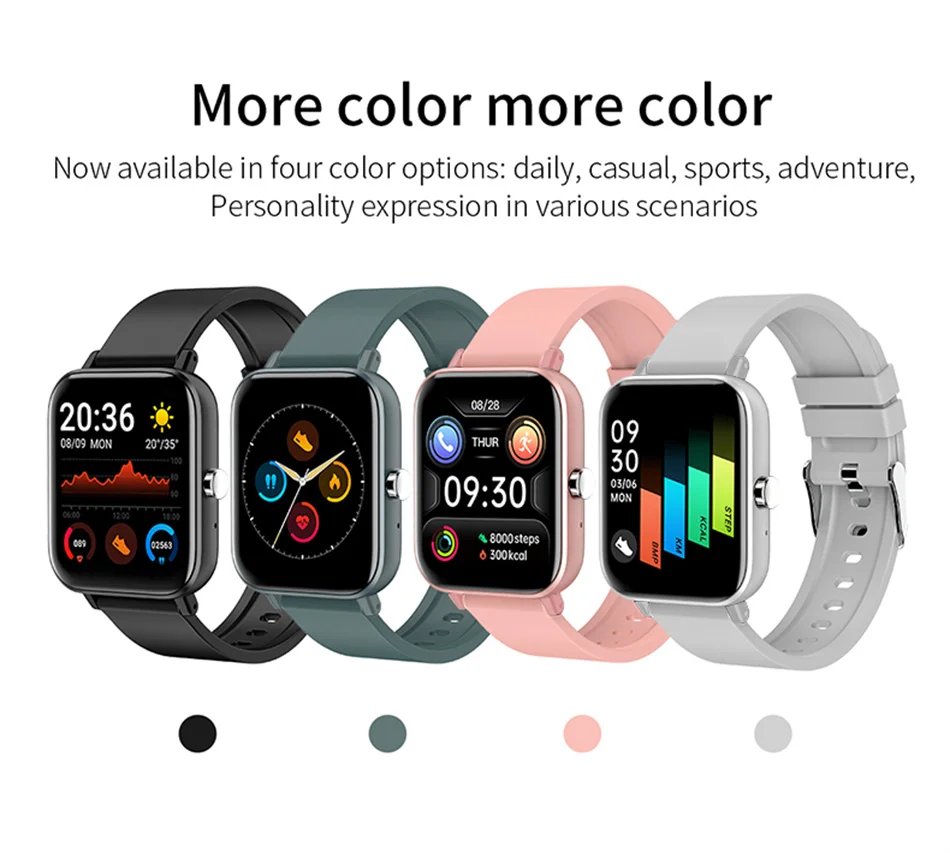 2023 New GT20 Bluetooth Call Men's Smart Watch Man 1.69 inch Full Touch Screen Fashion Watch Blood Pressure Sport Smartwatch Men