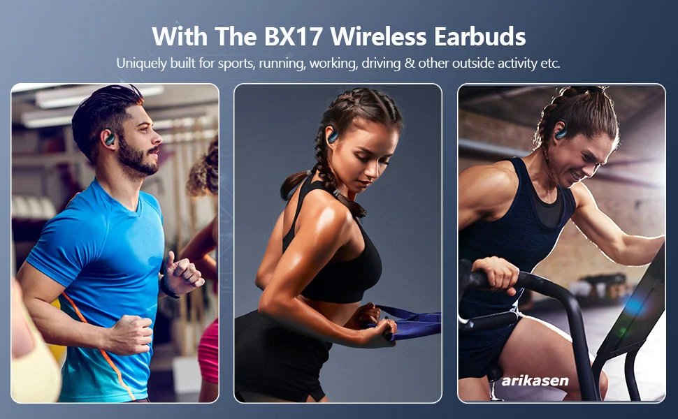 Wireless Earbuds Sport Bluetooth 5.3 Headphones with Noise Cancelling Mic 75H HiFi Stereo Over Ear Bud LED Display USB-C IPX6 Wireless Earbuds Sport Bluetooth 5.3 Headphones with Noise Cancelling Mic 75H HiFi Stereo Over Ear Bud LED Display USB-C IPX6