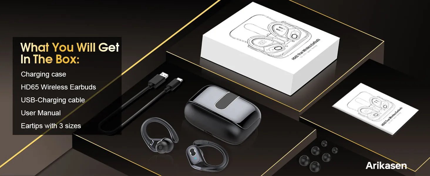 Bluetooth 5.3 Headphones 2024 Wireless Earbuds 75hrs Sport Bluetooth Earphone with Noise Cancelling Mic IPX7 Waterproof Headsets Bluetooth 5.3 Headphones 2024 Wireless Earbuds 75hrs Sport Bluetooth Earphone with Noise Cancelling Mic IPX7 Waterproof Headsets