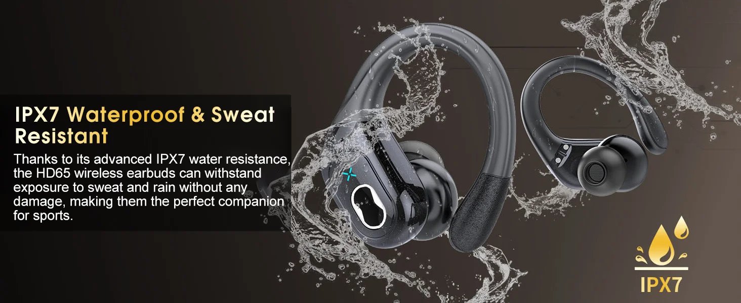 Bluetooth 5.3 Headphones 2024 Wireless Earbuds 75hrs Sport Bluetooth Earphone with Noise Cancelling Mic IPX7 Waterproof Headsets Bluetooth 5.3 Headphones 2024 Wireless Earbuds 75hrs Sport Bluetooth Earphone with Noise Cancelling Mic IPX7 Waterproof Headsets