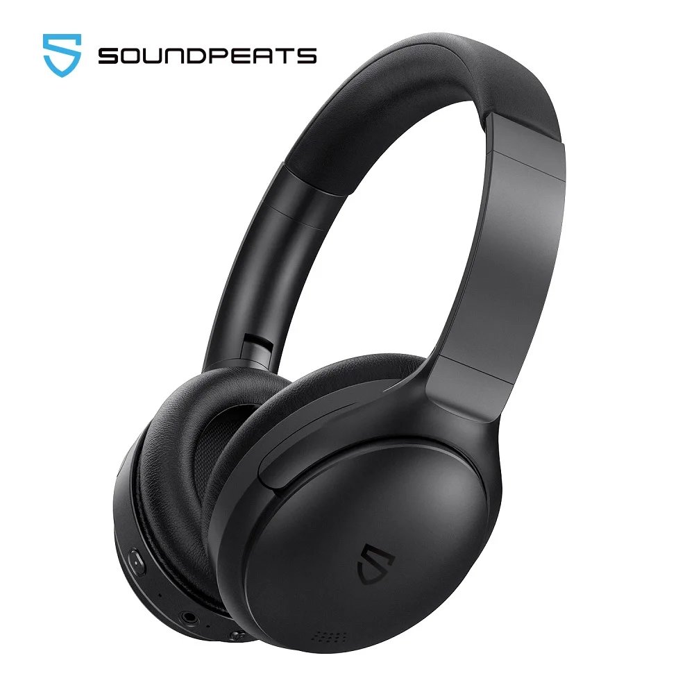 SOUNDPEATS Active Noise Cancelling Headphones Wireless Over Ear Bluetooth Headphones 40H Playtime, Comfortable Fit, Clear Calls SOUNDPEATS Active Noise Cancelling Headphones Wireless Over Ear Bluetooth Headphones 40H Playtime, Comfortable Fit, Clear Calls