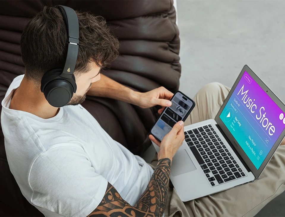 Edifier WH700NB Active Noise Cancelling Wireless Headphones Bluetooth 5.3 Multipoint Connection Foldable Earphones 68H Playback Edifier WH700NB Active Noise Cancelling Wireless Headphones Bluetooth 5.3 Multipoint Connection Foldable Earphones 68H Playback