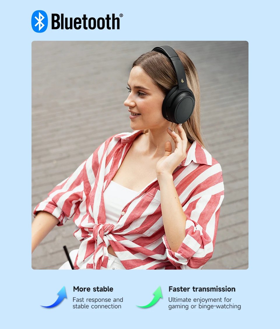 Edifier WH700NB Active Noise Cancelling Wireless Headphones Bluetooth 5.3 Multipoint Connection Foldable Earphones 68H Playback Edifier WH700NB Active Noise Cancelling Wireless Headphones Bluetooth 5.3 Multipoint Connection Foldable Earphones 68H Playback