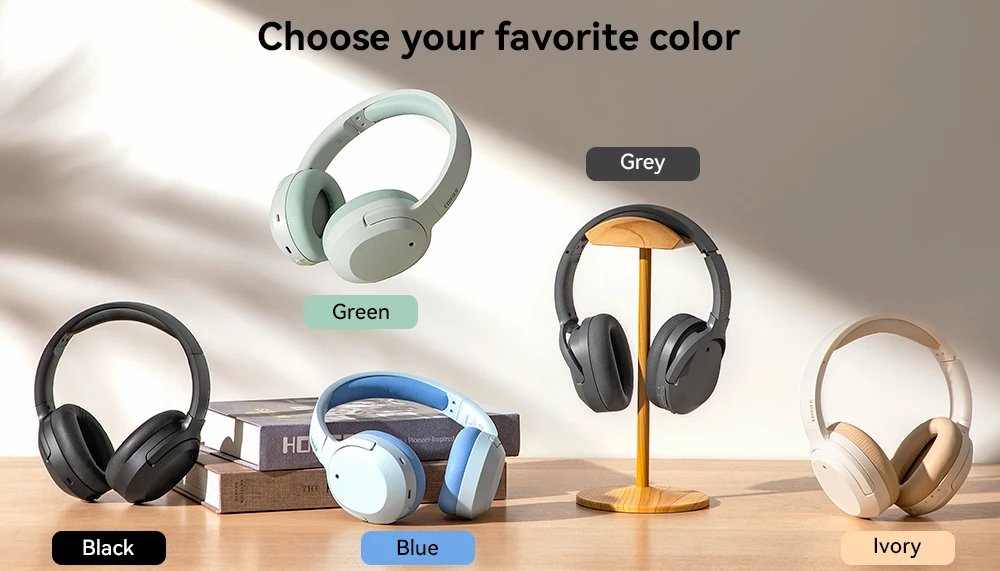 Edifier W820NB Plus Wireless Noise Cancelling Headphones 43dB ANC Hi-Res LDAC Codec 49hrs Playtime Over-Ear Bluetooth Headset Edifier W820NB Plus Wireless Noise Cancelling Headphones 43dB ANC Hi-Res LDAC Codec 49hrs Playtime Over-Ear Bluetooth Headset