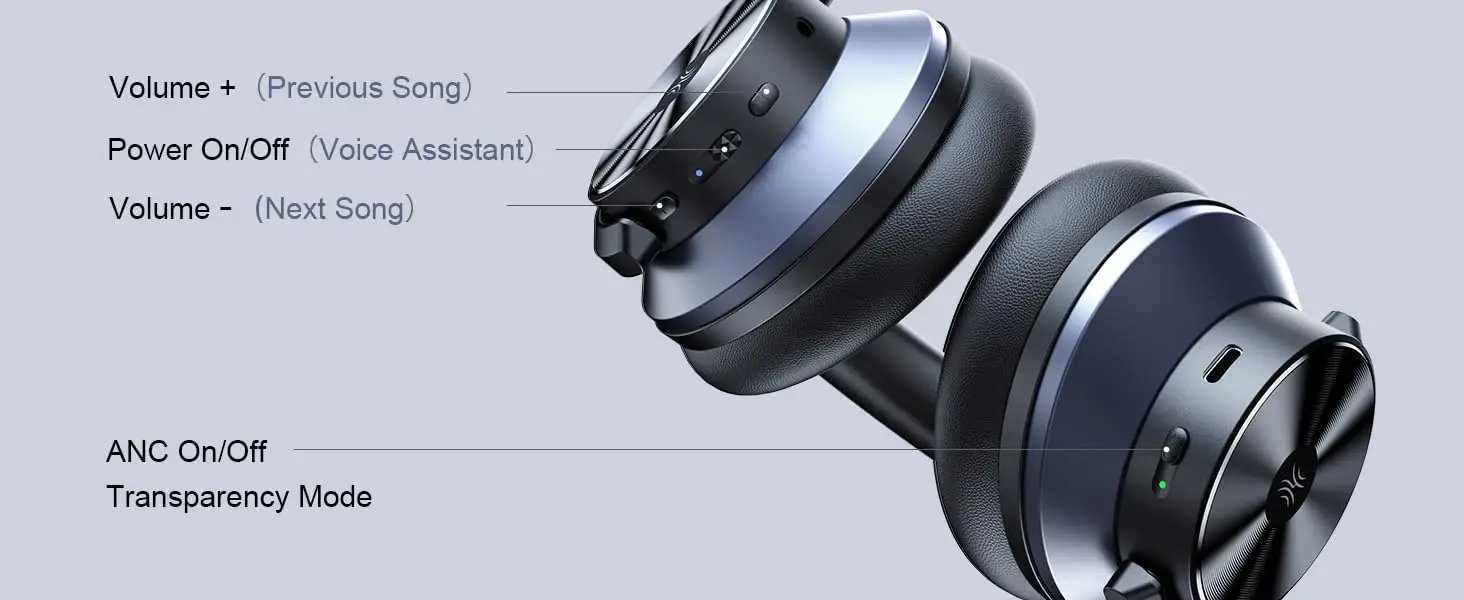 Oneodio A10 Hybrid Active Noise Cancelling Headphones Bluetooth With Hi-Res Audio Over Ear Wireless Headset ANC With Microphone Oneodio A10 Hybrid Active Noise Cancelling Headphones Bluetooth With Hi-Res Audio Over Ear Wireless Headset ANC With Microphone