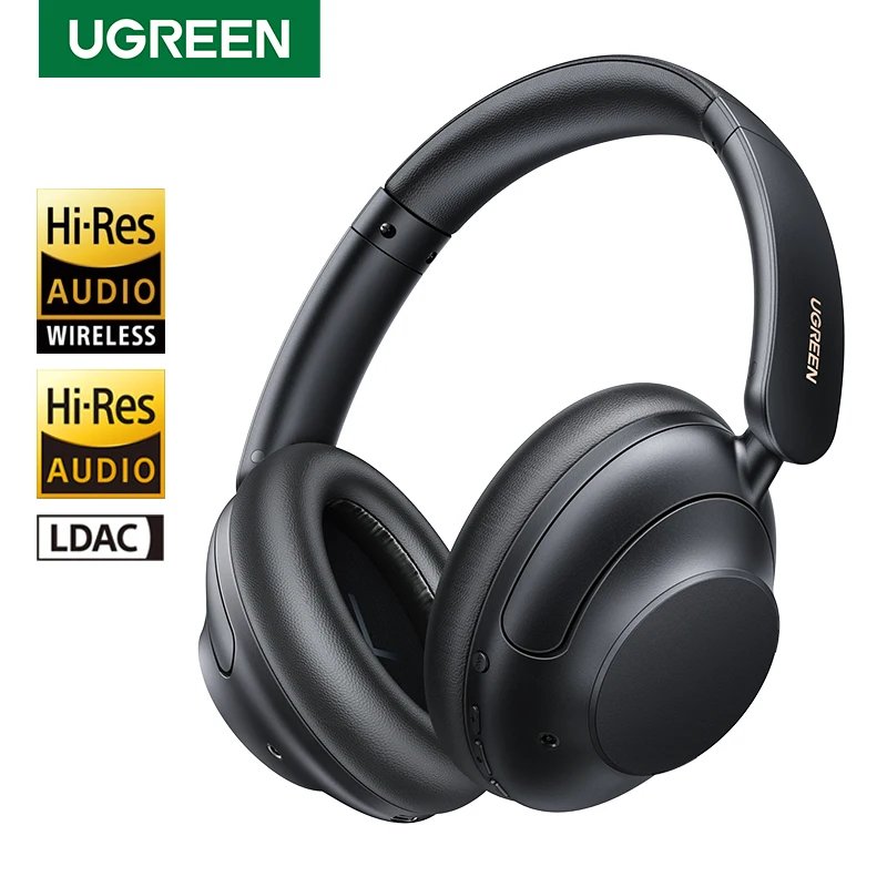 UGREEN HiTune Max5 Hybrid Active Noise Cancelling Headphones Hi-Res LDAC Sound Bluetooth 5.0 Headphones Multipoint Connection UGREEN HiTune Max5 Hybrid Active Noise Cancelling Headphones Hi-Res LDAC Sound Bluetooth 5.0 Headphones Multipoint Connection