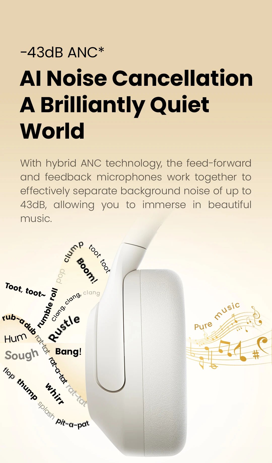 HAYLOU S30 Wireless Bluetooth 5.4 Headphones 43dB Adaptive Noise Cancelling Headsets 40mm Driver 80H Playtime Earphones HAYLOU S30 Wireless Bluetooth 5.4 Headphones 43dB Adaptive Noise Cancelling Headsets 40mm Driver 80H Playtime Earphones
