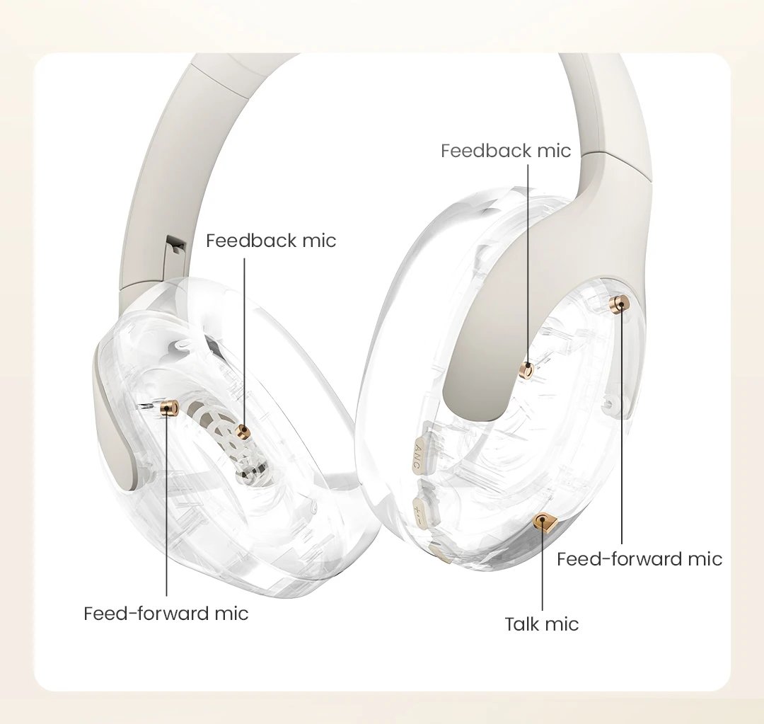 HAYLOU S30 Wireless Bluetooth 5.4 Headphones 43dB Adaptive Noise Cancelling Headsets 40mm Driver 80H Playtime Earphones HAYLOU S30 Wireless Bluetooth 5.4 Headphones 43dB Adaptive Noise Cancelling Headsets 40mm Driver 80H Playtime Earphones