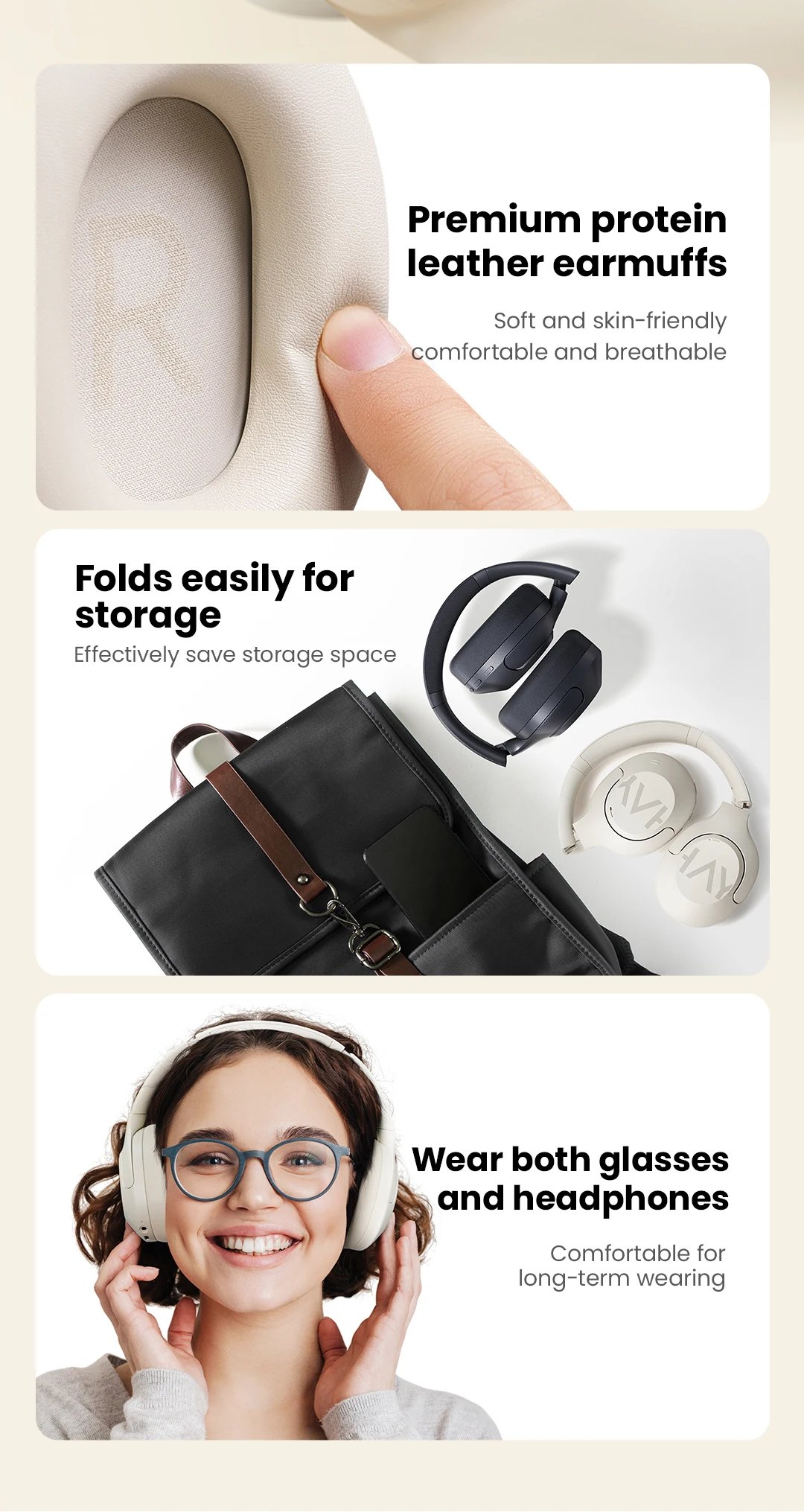 HAYLOU S30 Wireless Bluetooth 5.4 Headphones 43dB Adaptive Noise Cancelling Headsets 40mm Driver 80H Playtime Earphones HAYLOU S30 Wireless Bluetooth 5.4 Headphones 43dB Adaptive Noise Cancelling Headsets 40mm Driver 80H Playtime Earphones