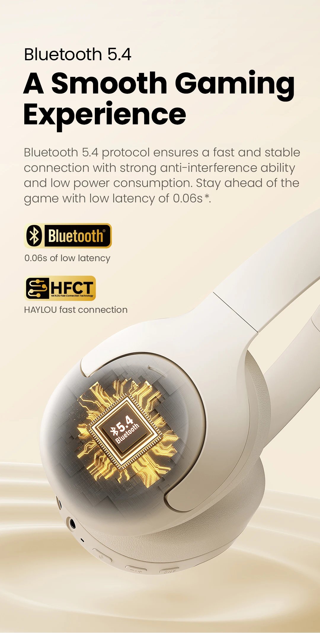 HAYLOU S30 Wireless Bluetooth 5.4 Headphones 43dB Adaptive Noise Cancelling Headsets 40mm Driver 80H Playtime Earphones HAYLOU S30 Wireless Bluetooth 5.4 Headphones 43dB Adaptive Noise Cancelling Headsets 40mm Driver 80H Playtime Earphones