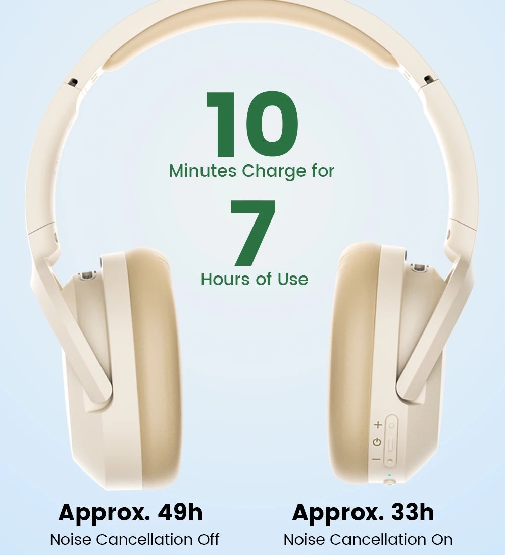 Edifier W820NB+ Plus Active Noise Cancelling Wireless Bluetooth Headphones Hi-Res LDAC Headset 49H Playtime APP Equalizer Edifier W820NB+ Plus Active Noise Cancelling Wireless Bluetooth Headphones Hi-Res LDAC Headset 49H Playtime APP Equalizer