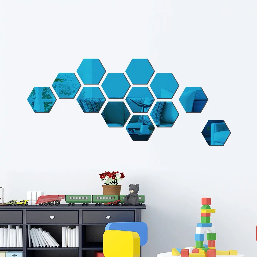 Hexagon 3D Mirror Wall Sticker Multiple Sizes DIY TV Background Living Room Stickers Wall Decor Bedroom Bathroom Home Decoration Hexagon 3D Mirror Wall Sticker Multiple Sizes DIY TV Background Living Room Stickers Wall Decor Bedroom Bathroom Home Decoration