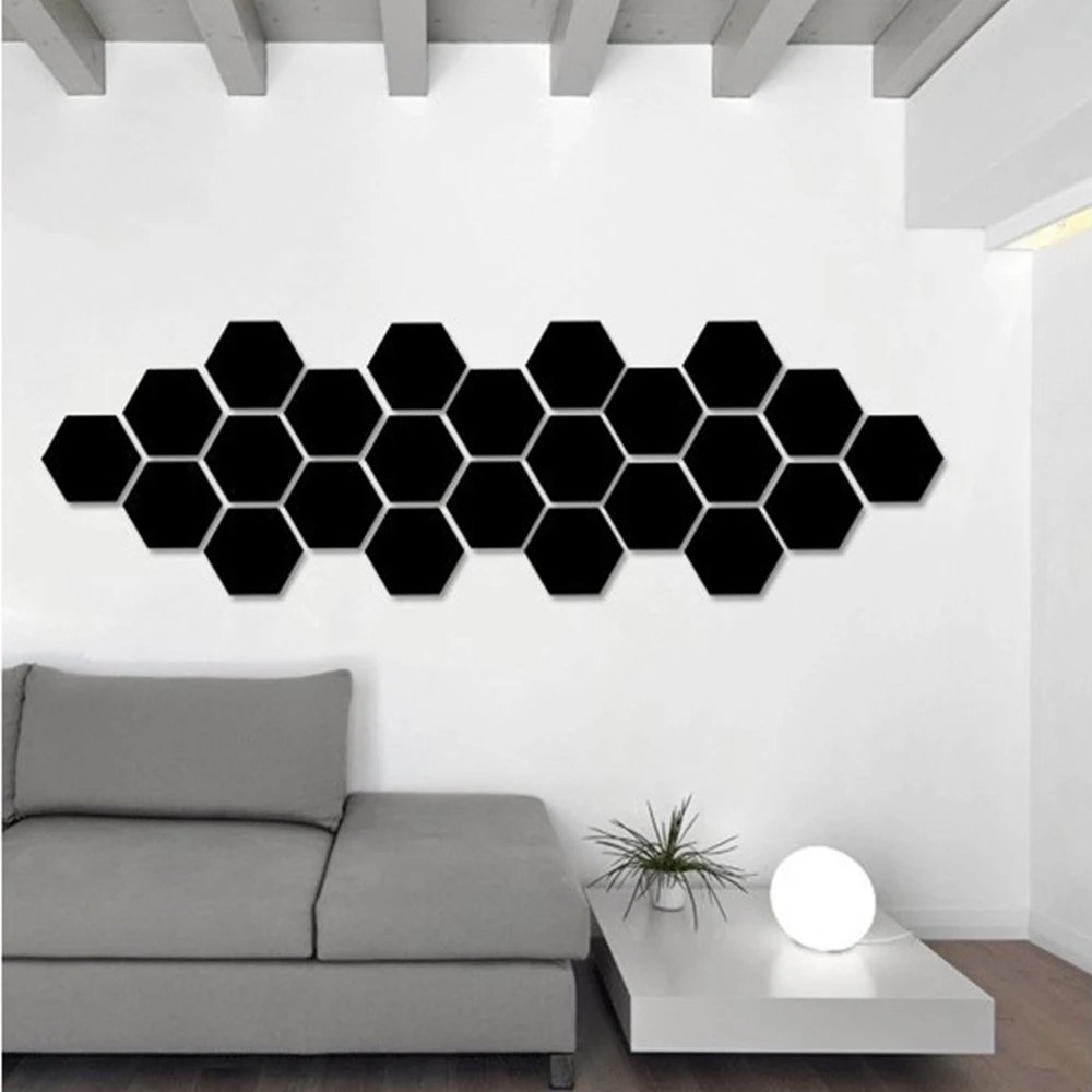 Hexagon 3D Mirror Wall Sticker Multiple Sizes DIY TV Background Living Room Stickers Wall Decor Bedroom Bathroom Home Decoration Hexagon 3D Mirror Wall Sticker Multiple Sizes DIY TV Background Living Room Stickers Wall Decor Bedroom Bathroom Home Decoration