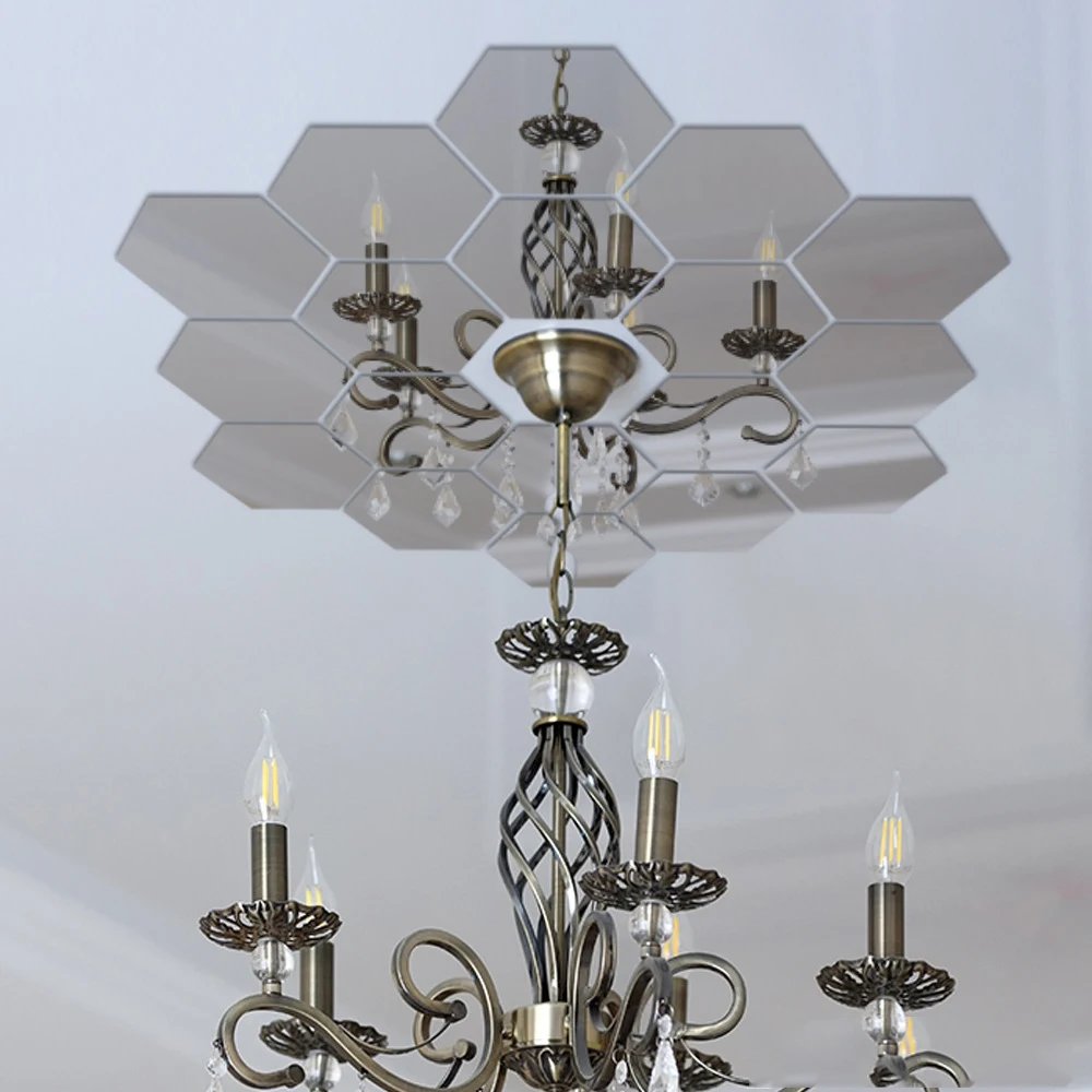 Hexagon 3D Mirror Wall Sticker Multiple Sizes DIY TV Background Living Room Stickers Wall Decor Bedroom Bathroom Home Decoration Hexagon 3D Mirror Wall Sticker Multiple Sizes DIY TV Background Living Room Stickers Wall Decor Bedroom Bathroom Home Decoration