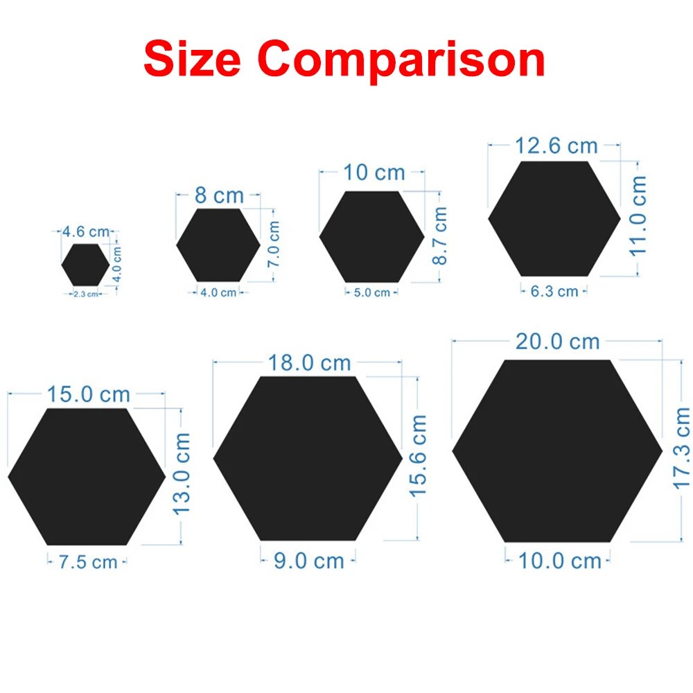 Hexagon 3D Mirror Wall Sticker Multiple Sizes DIY TV Background Living Room Stickers Wall Decor Bedroom Bathroom Home Decoration Hexagon 3D Mirror Wall Sticker Multiple Sizes DIY TV Background Living Room Stickers Wall Decor Bedroom Bathroom Home Decoration