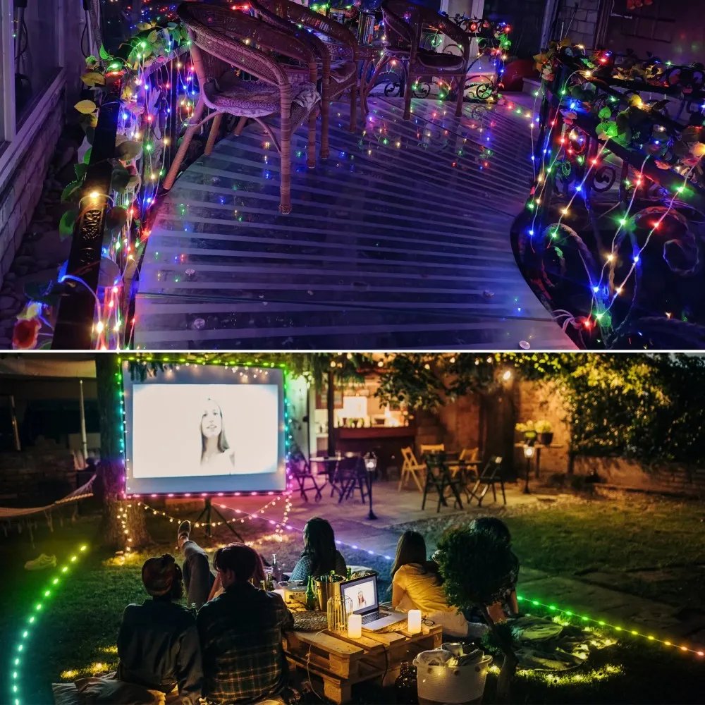 Smart Fairy RGB String Light USB 10M/33FT Waterproof String Light with App Control, Sync to Voice & Music Christmas Tree Decor Smart Fairy RGB String Light USB 10M/33FT Waterproof String Light with App Control, Sync to Voice & Music Christmas Tree Decor