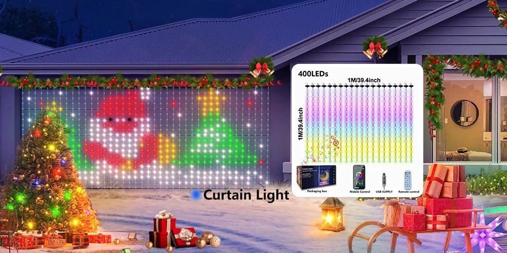 Smart Fairy RGB String Light USB 10M/33FT Waterproof String Light with App Control, Sync to Voice & Music Christmas Tree Decor Smart Fairy RGB String Light USB 10M/33FT Waterproof String Light with App Control, Sync to Voice & Music Christmas Tree Decor