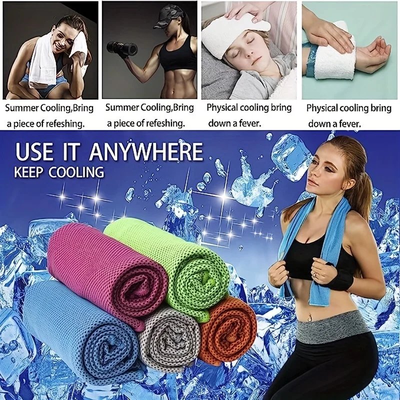 4 Pack Cooling Towels, Soft Breathable Ice Cool Towel for Sports & Outdoor Activities, Quick Dry Sweat Absorbing Cooling 4 Pack Cooling Towels, Soft Breathable Ice Cool Towel for Sports & Outdoor Activities, Quick Dry Sweat Absorbing Cooling