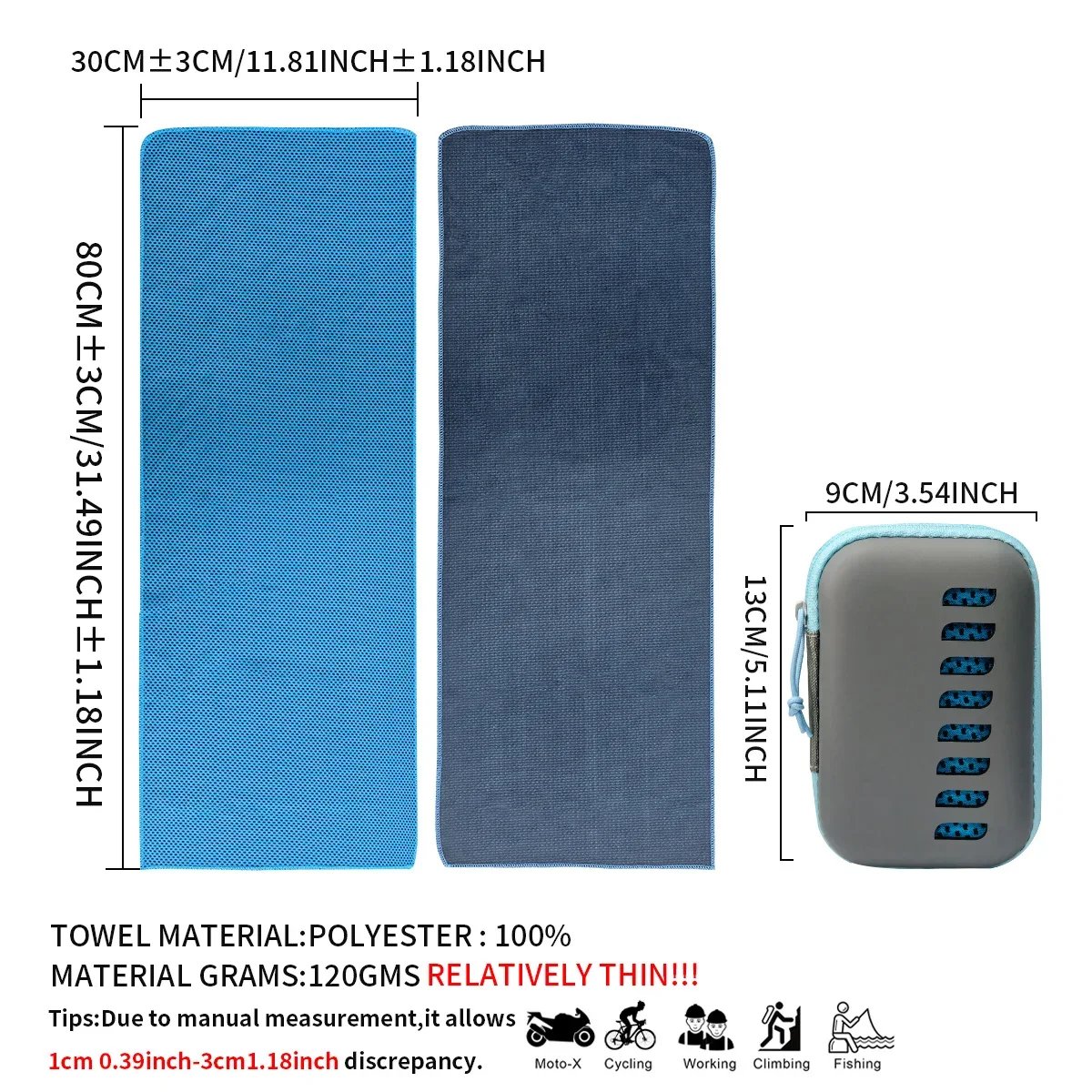 Camping Cooling Towels with EVA Case Compact & Portable Travel Ice Towel Quick Dry Towels for Sports Gym Hiking and Yoga1-50 PCS Camping Cooling Towels with EVA Case Compact & Portable Travel Ice Towel Quick Dry Towels for Sports Gym Hiking and Yoga1-50 PCS