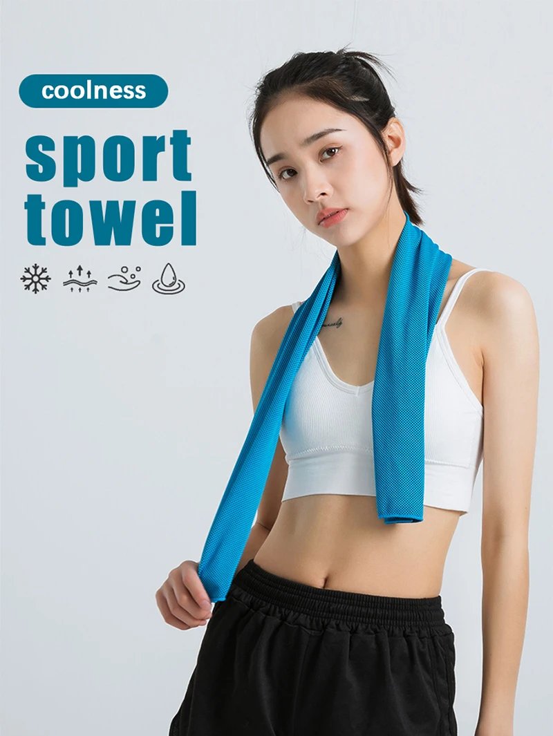 1/10pcs Cooling Towel Instant Relief Microfiber Cool Towels Chilling Neck Wrap Ice Cold Rags Sports Fitness Camping Hiking
