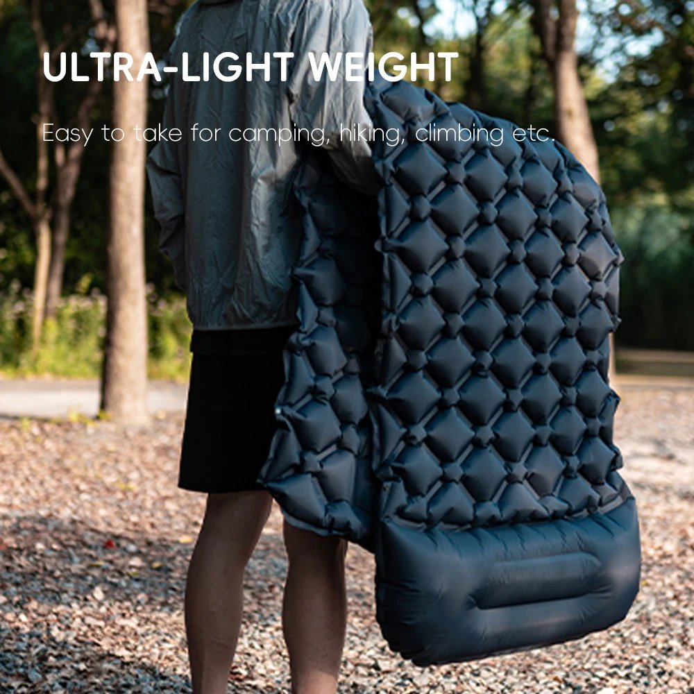 TARKA Inflatable Camping Mats Air Mattress With Pillow Outdoor Tourist Sleeping Pad Self-Inflating Mattress For Hiking Climbing TARKA Inflatable Camping Mats Air Mattress With Pillow Outdoor Tourist Sleeping Pad Self-Inflating Mattress For Hiking Climbing